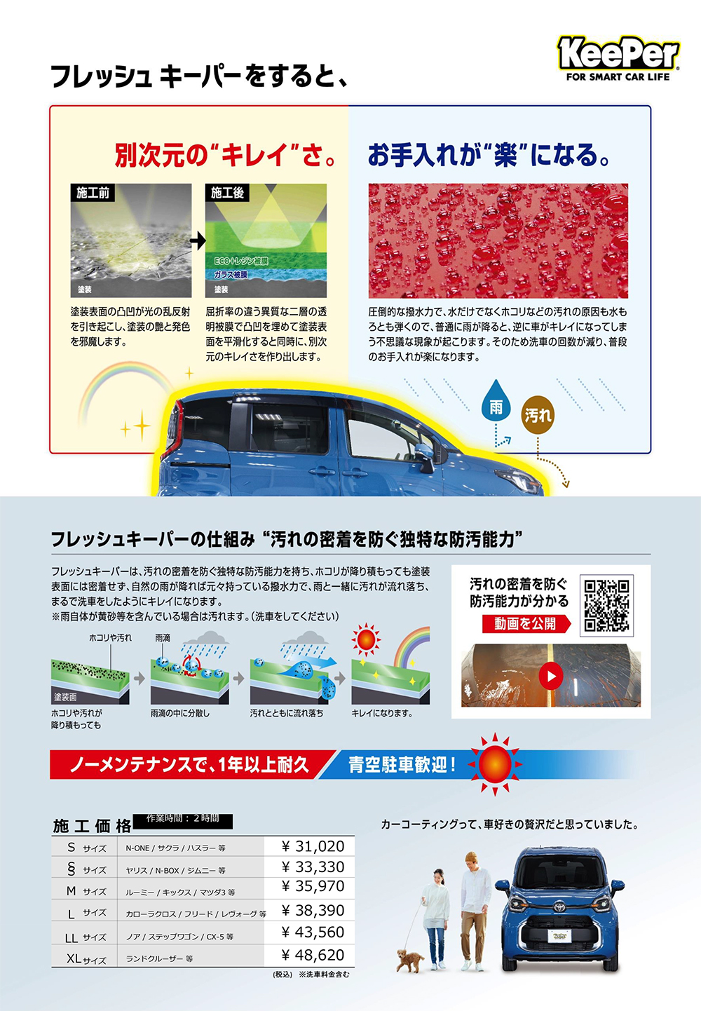 大切な愛車の「キレイ」をお手伝いいたします